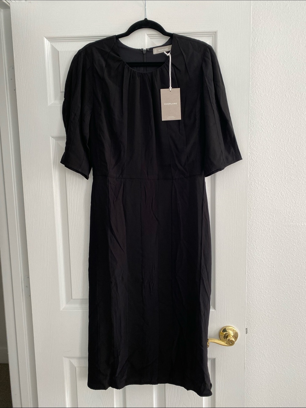Everlane Black The City Stripe Size 6 NWT